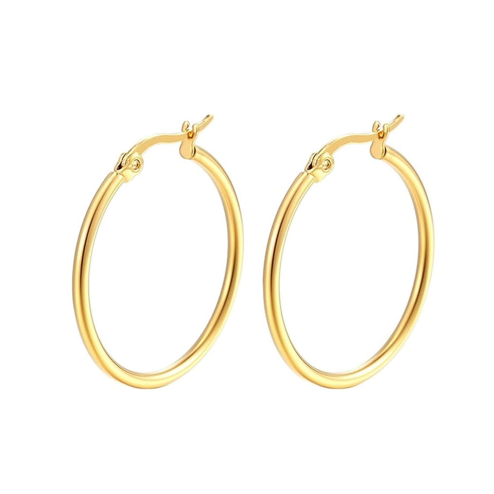 Pendientes de aro de plata de ley 925 bañada en oro de 18k, 40 mm de diámetro