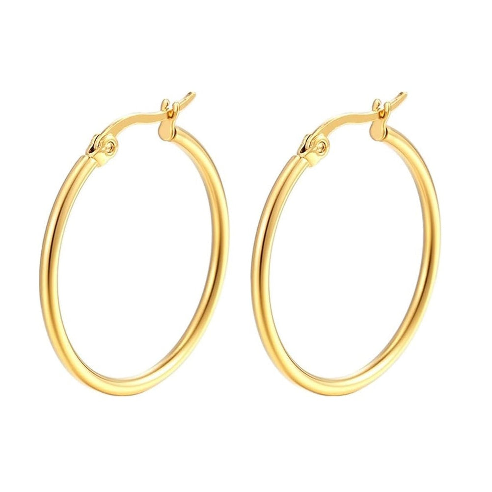 Pendientes de aro de plata de ley 925 bañada en oro de 18k, 50 mm de diámetro