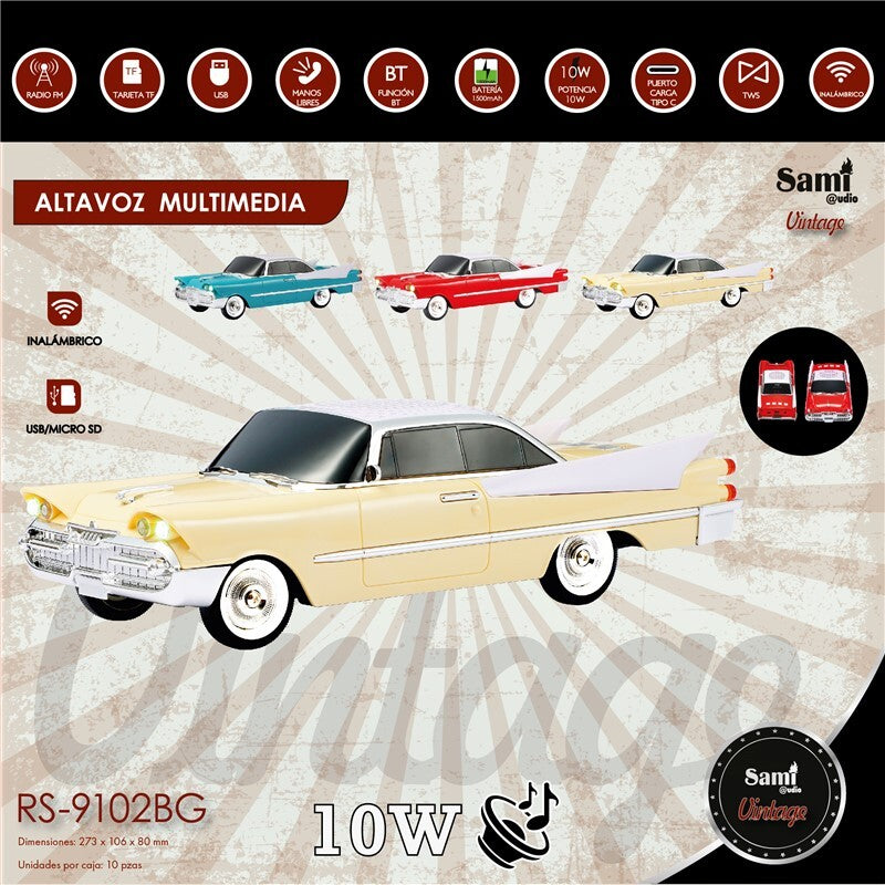 Car-shaped Bluetooth speaker, various models