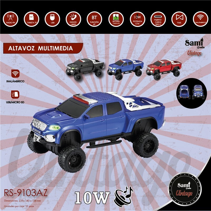 Car-shaped Bluetooth speaker, various models