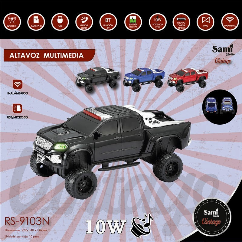 Car-shaped Bluetooth speaker, various models