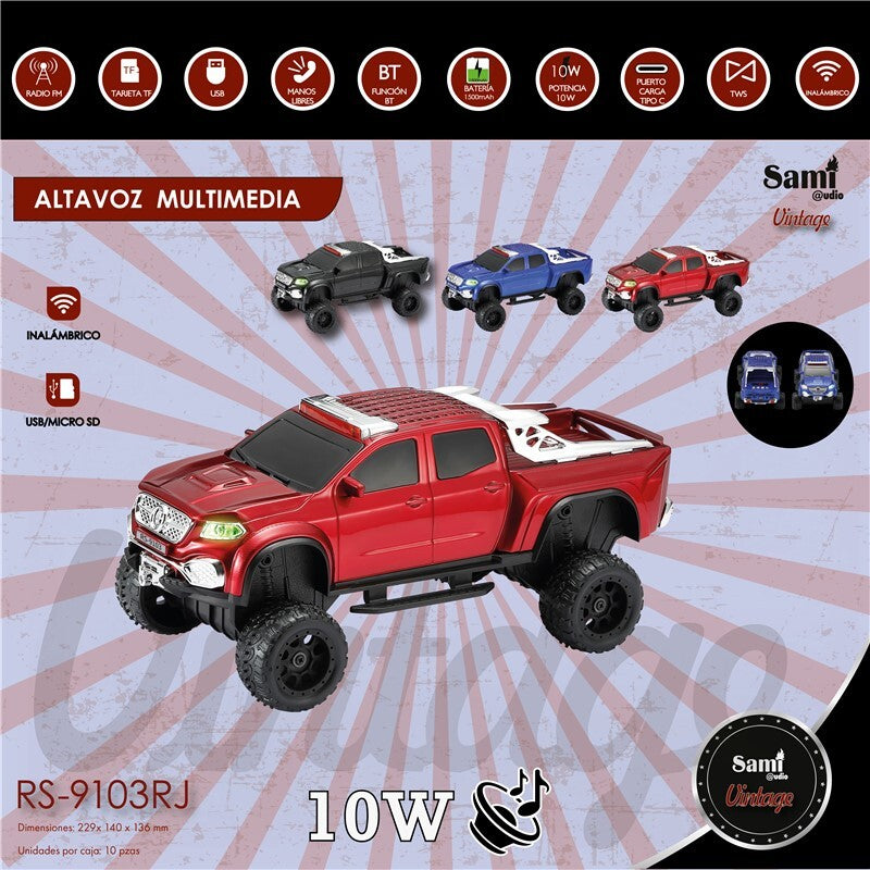 Car-shaped Bluetooth speaker, various models