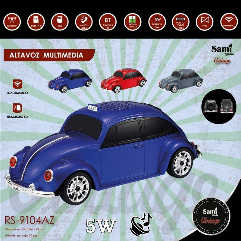 Car-shaped Bluetooth speaker, various models