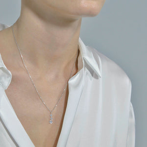 Pendientes y colgante de plata con racimo de circonitas 136A0762 136C0373 b