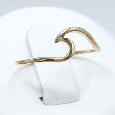 Anillo oro 18k ola gif
