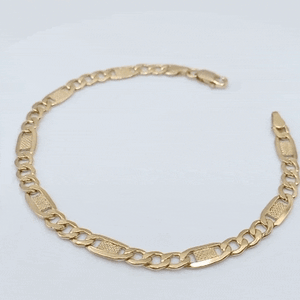 Pulsera oro caballero italiana gif