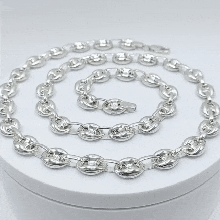 Cadena de plata 925 calabrote 60cm gif
