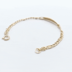 Pulsera oro 18k bebé italiana gif
