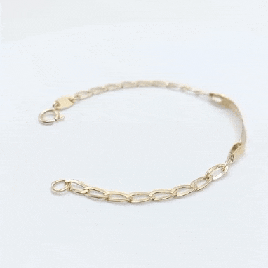 Pulsera de oro 18k bebé pequeña gif
