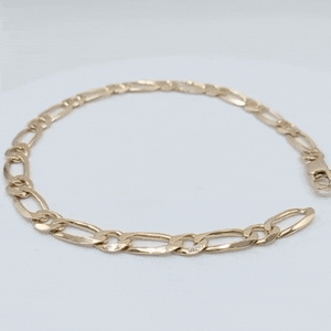 Cadena oro 5mm combi personalizable gif
