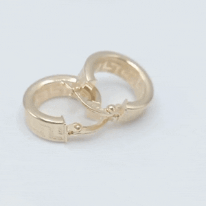 Aros oro greca 14 mm dibujo gif