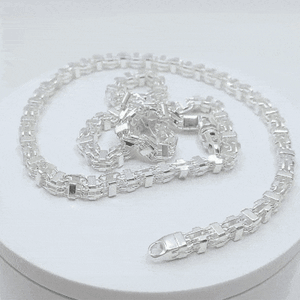 Cadena de plata 925 magnum maciza gif