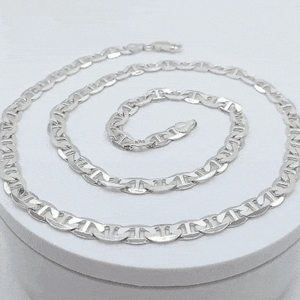 Cadena plata 925 ancla 6.5mm gif