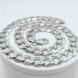 Cadena maciza plata 13mm gif
