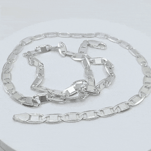 Cadena plata 925 italiana brillo gif