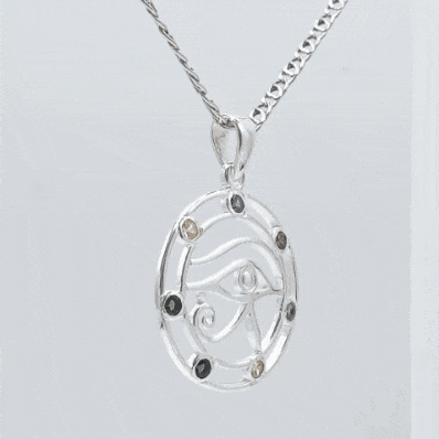 colgante ojo chakras gif