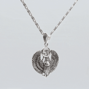 colgante escarabajo plata gif