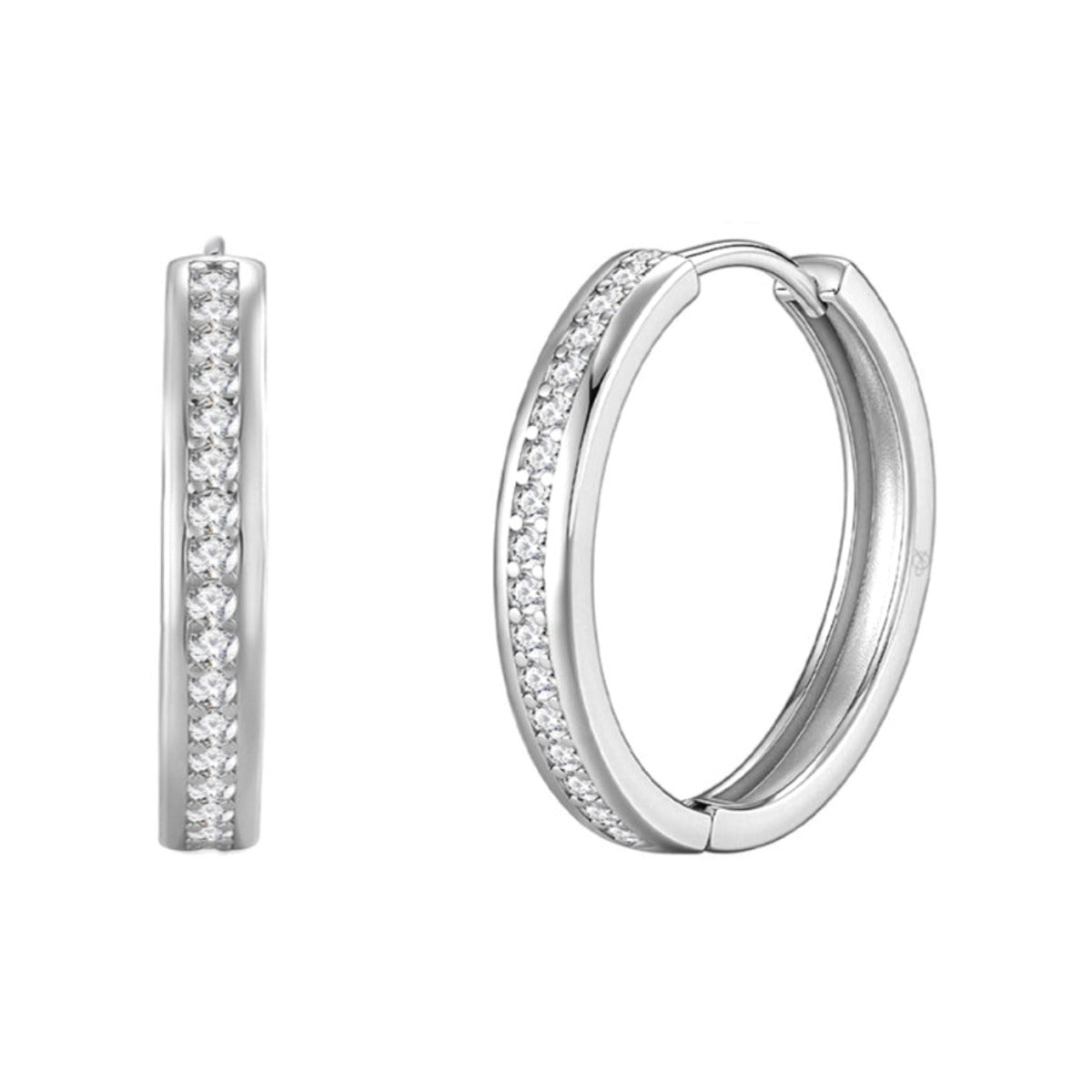 Criollas eternity de plata de ley 925 de 16,55 mm y 3,20 mm de ancho