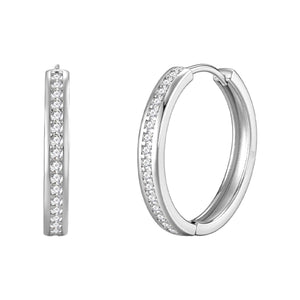 Criollas eternity de plata de ley 925 de 22,50 mm y 3,20 mm de ancho