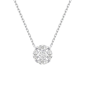 Gargantilla Elegance de plata de ley con circonitas marquesa