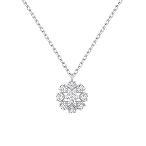 Gargantilla de plata de ley Elegance con circonitas