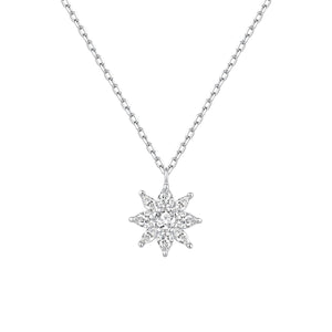 Gargantilla Elegance de plata de ley con circonitas marquesa