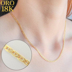 Cadena Oro de ley 18k para mujer modelo ancla fina