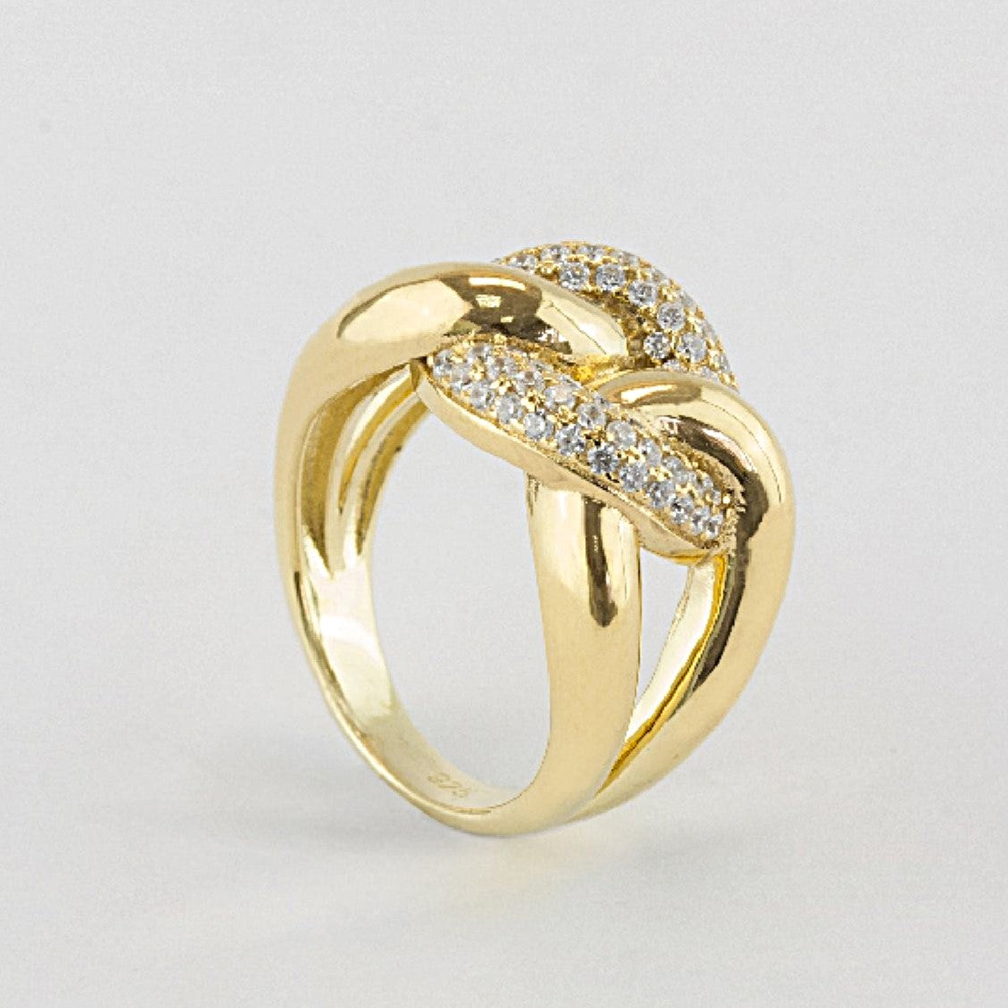 Aderezo plata circonitas baño oro