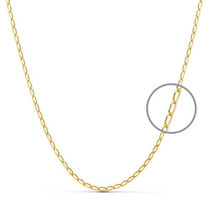 Cadena de oro 18k bilbao maciza de 60 cm y 1,7 mm de ancho