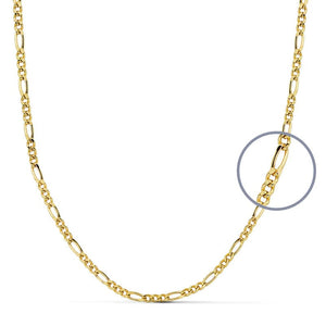 Cadena de oro 18k tipo cartier hueca de 2 mm de ancho
