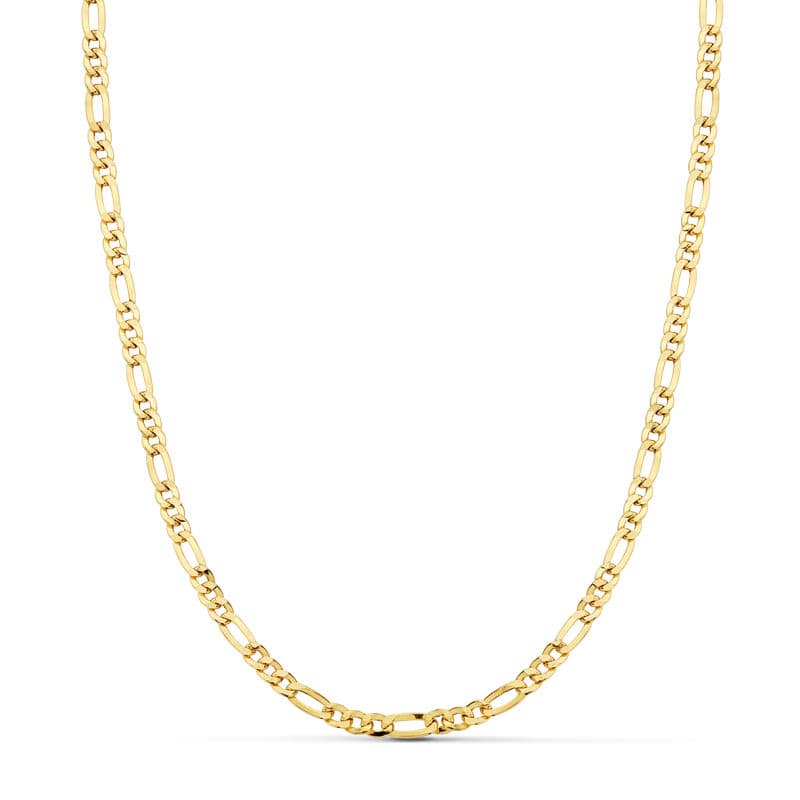 Cadena de oro 18k tipo cartier hueca de 60 cm y 3,5 mm de ancho