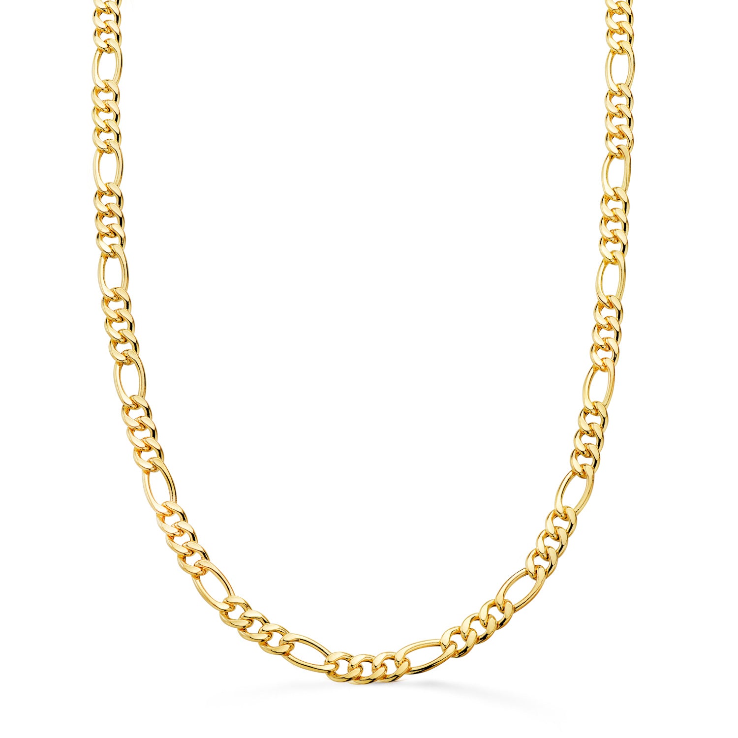 Cadena de oro 18k tipo cartier hueca de 60 cm y 4,5 mm de ancho