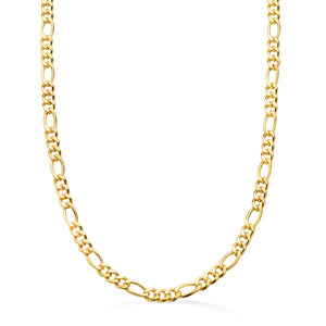 Cadena de oro 18k tipo cartier hueca de 60 cm y 4,5 mm de ancho