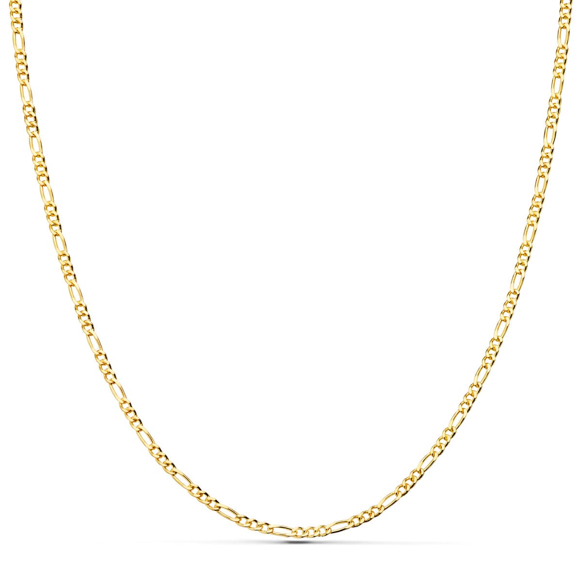 Cadena de oro 18k tipo cartier maciza de 60 cm y 2 mm de ancho
