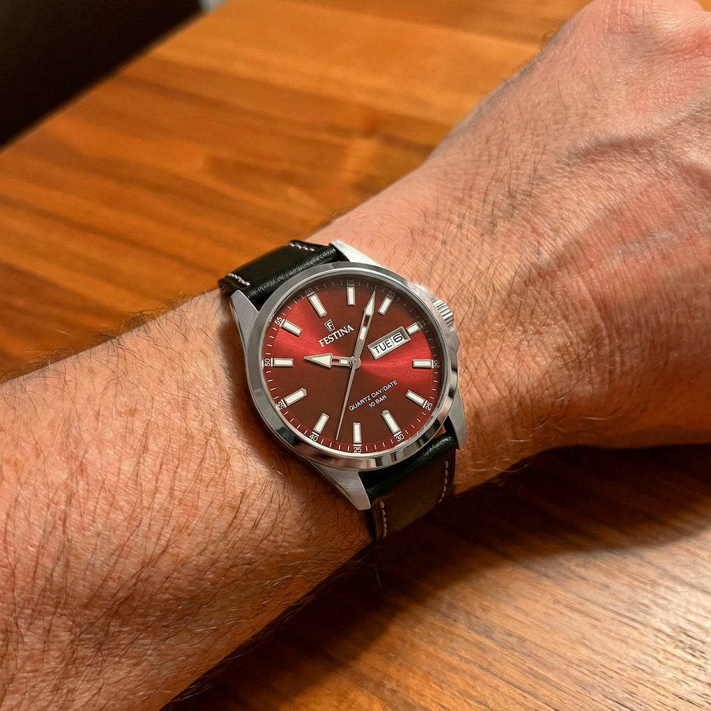 Reloj Festina correa clasico F20358/G puesto en la muñeca