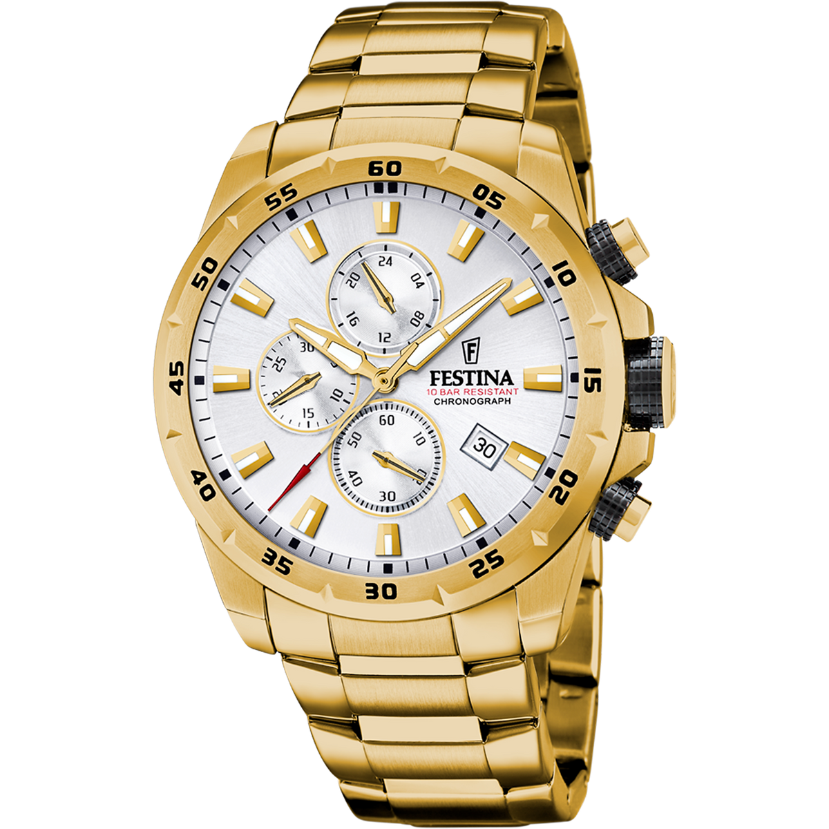 Reloj Festina Timeless Chronograph F20541/1 esfera plata