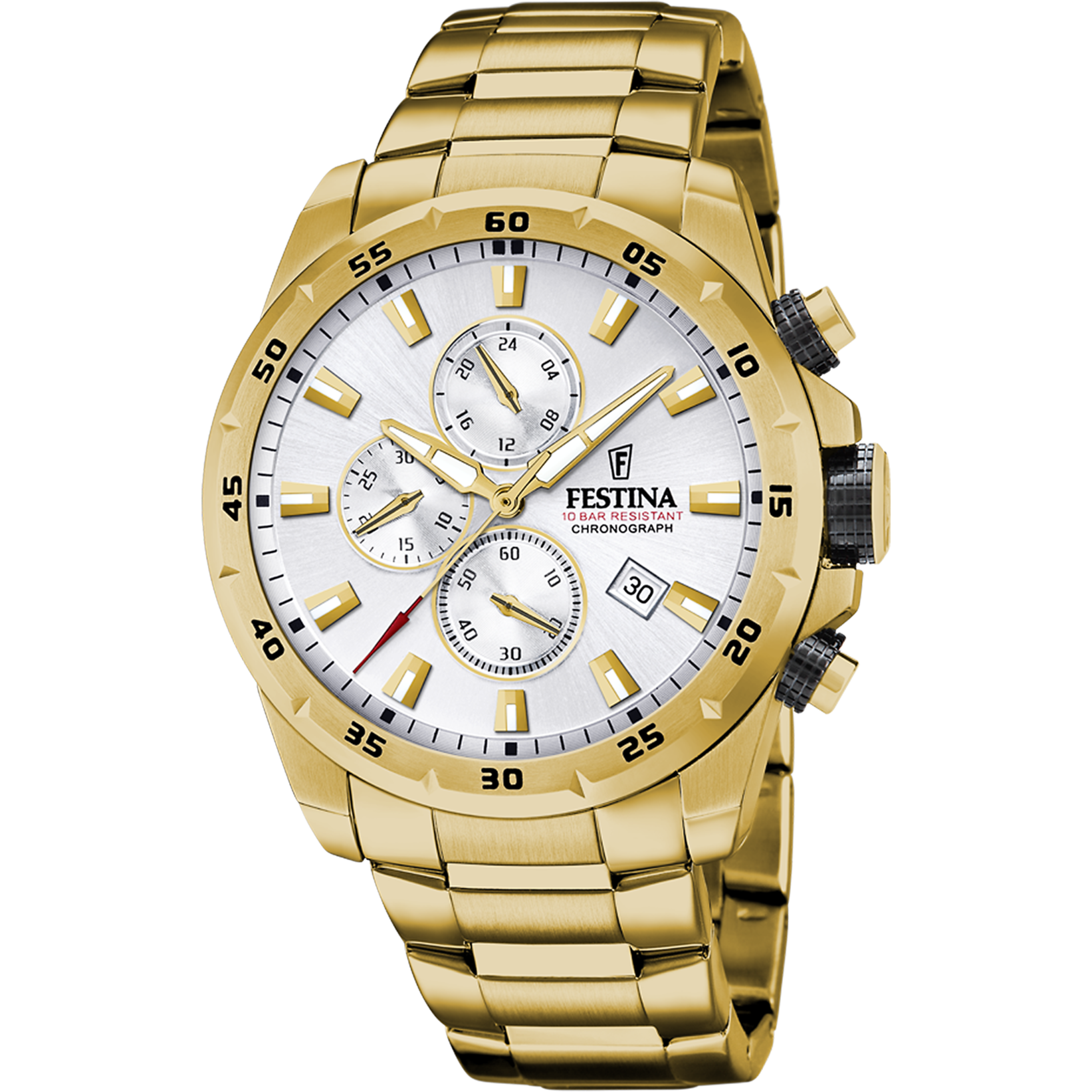 Reloj Festina Timeless Chronograph F20541/1 esfera plata