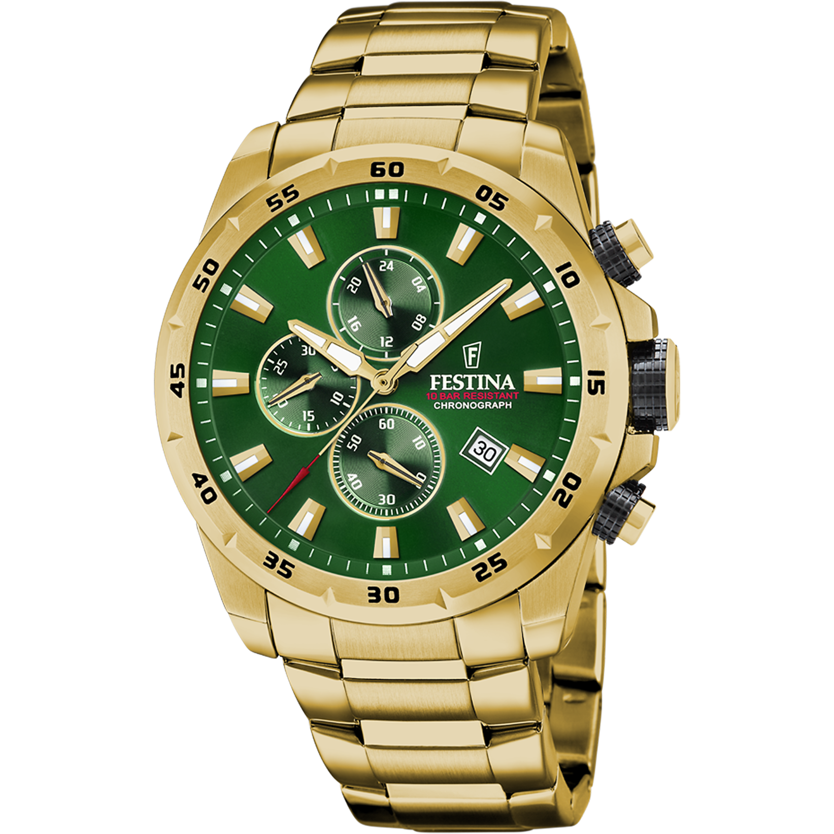Reloj Festina Timeless Chronograph F20541/3 esfera verde