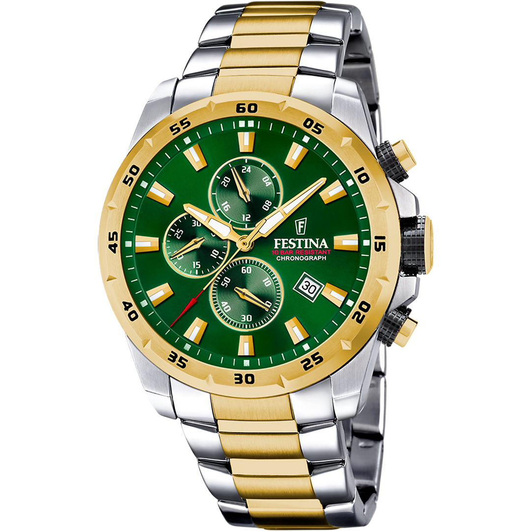Reloj Festina Timeless Chronograph F20562/3 esfera verde