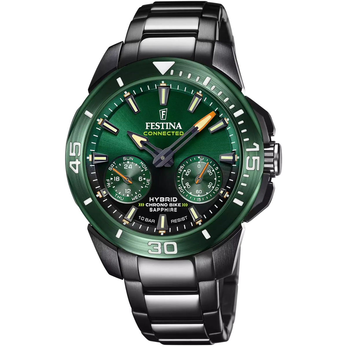 RELOJ festina chrono bike verde con función smartwatch