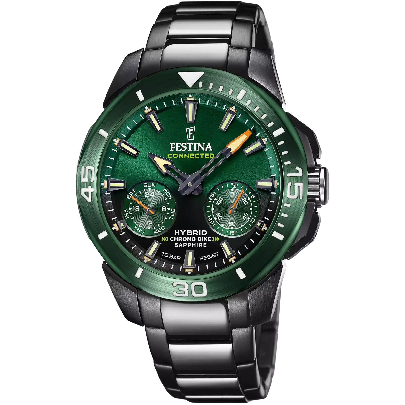 RELOJ festina chrono bike verde con función smartwatch
