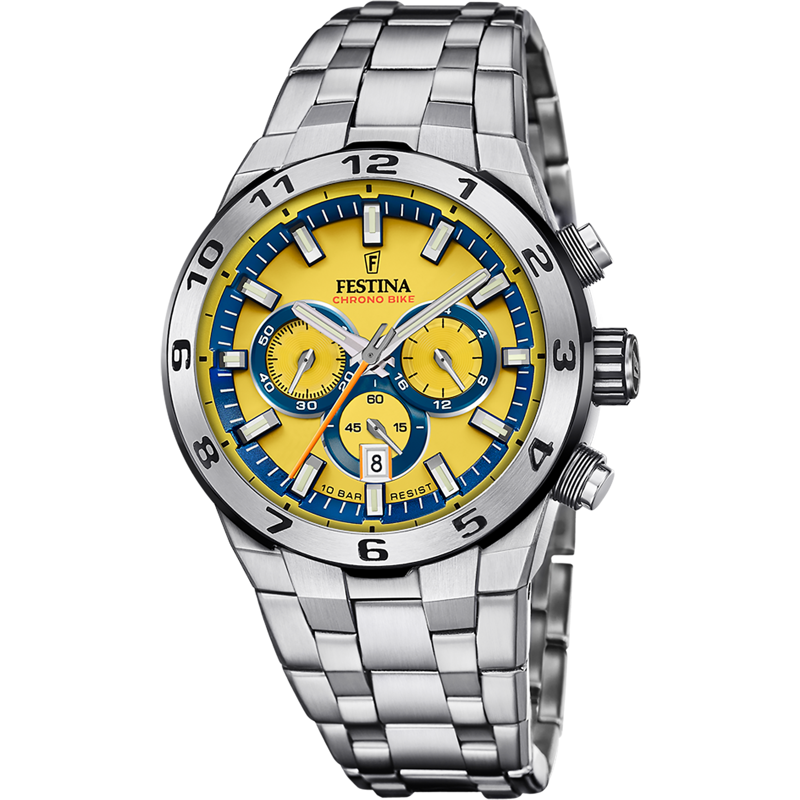 Reloj Festina Chrono Bike F20670/4 esfera amarilla