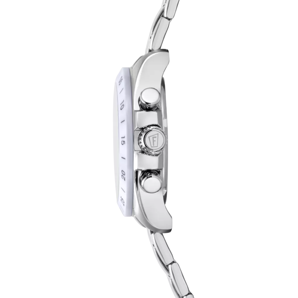 RELOJ festina con esfera en nácar y bisel de cerámica blanca lateral