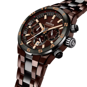 RELOJ festina F20708/1 marron lateral