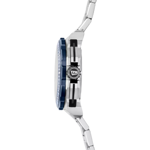 RELOJ festina chrono bike con esfera plateada y bisel azul lateral