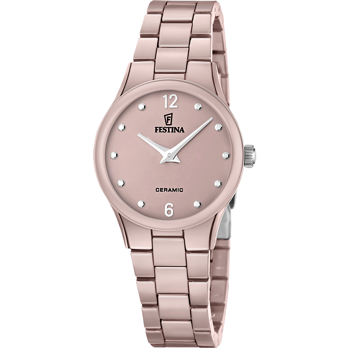 Reloj Festina Ceramic F20751/4 esfera marrón