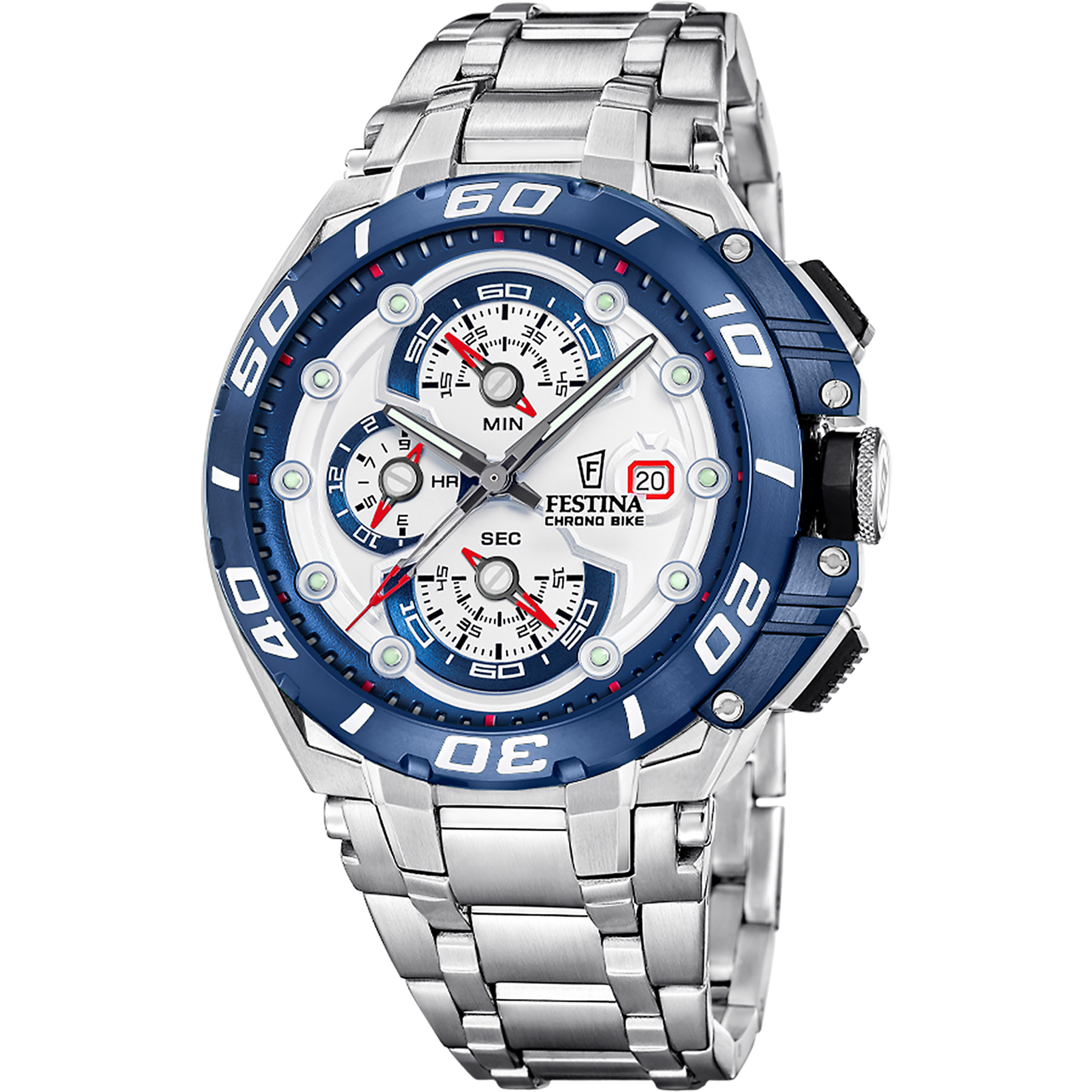 Reloj Festina Chrono Bike F20754/1 esfera blanca