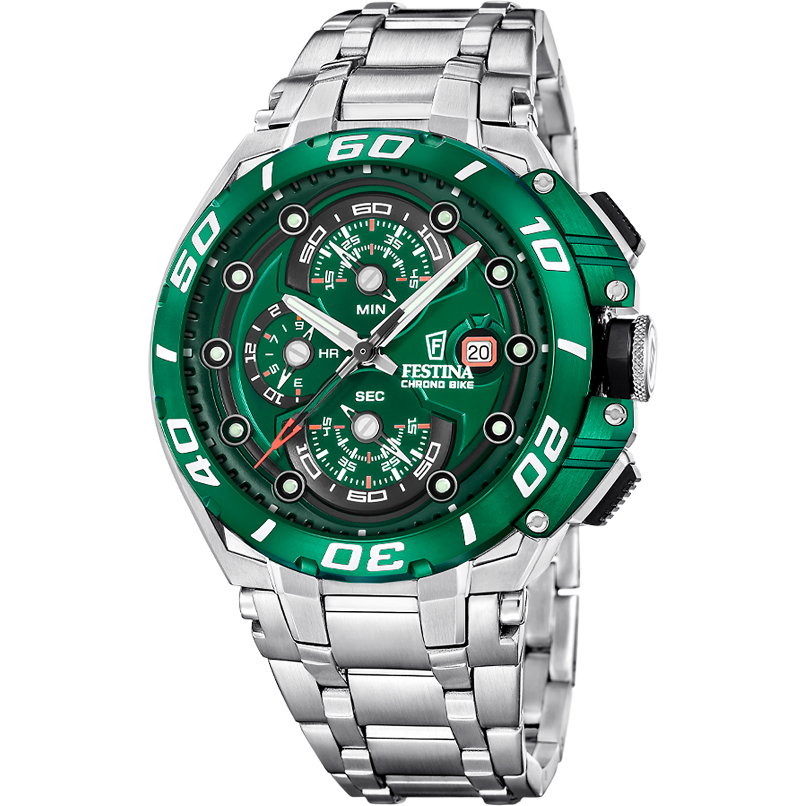 Reloj Festina Chrono Bike F20754/5 esfera verde