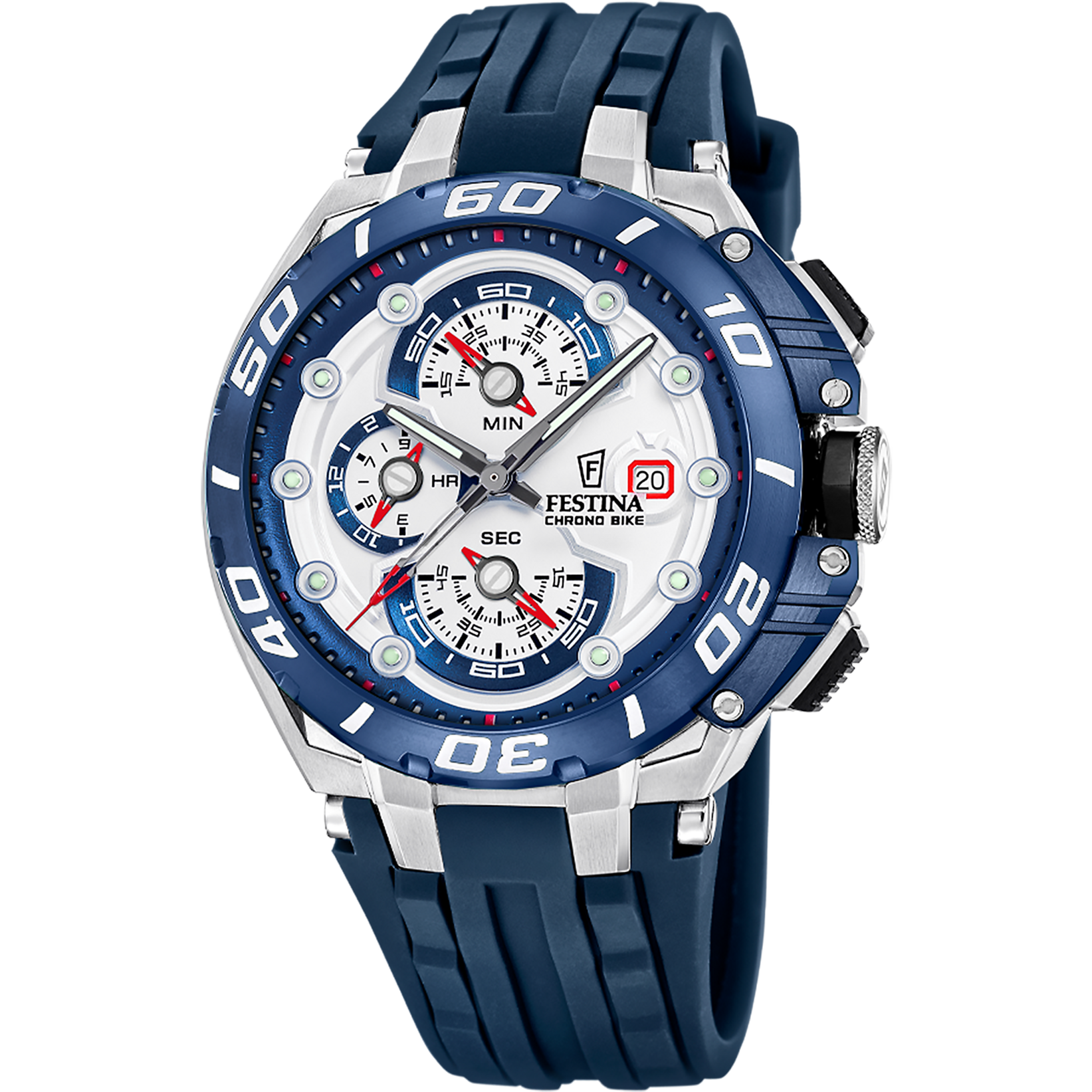 Reloj Festina Chrono Bike F20755/1 esfera blanca