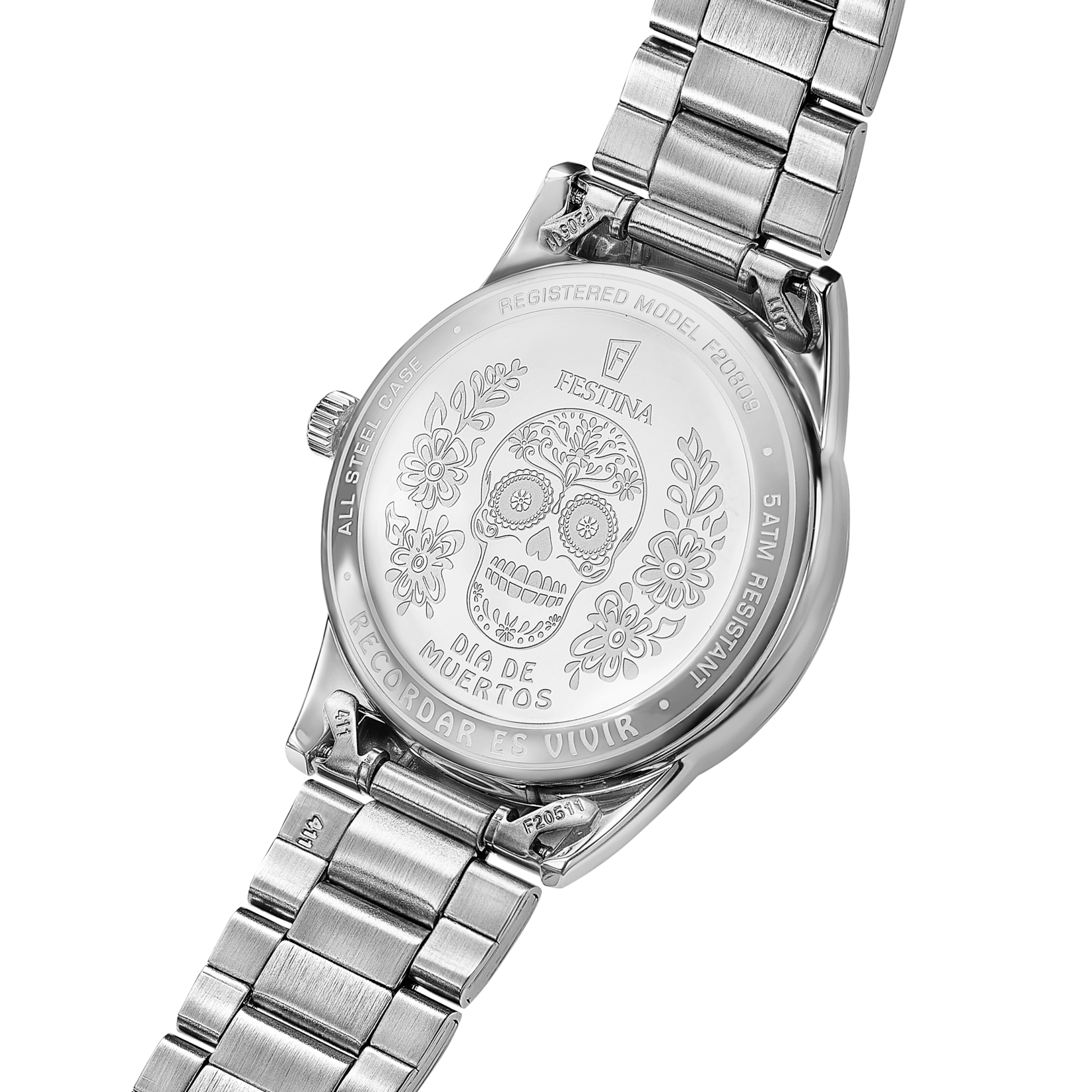Reloj Festina Acero Clasico F20809/1 trasera grabada conmemorativa